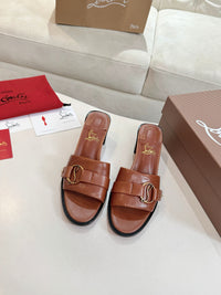 Her In Roma Leather Heeled Mules