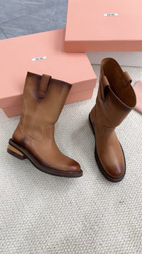 Foule Leather Booties