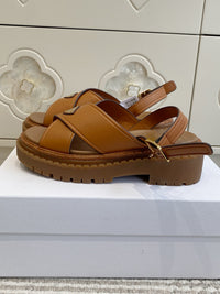 Leather Platform Sandals