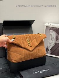 Suede Loulou Shoulder Bag