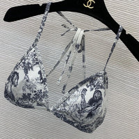 Toile de Jouy Triangle Bikini Set