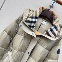 Long Hooded Down Coat