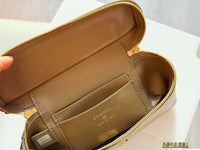 26A Embossed Top Handle Vanity Bag