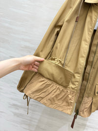 26S Adenium Hooded Gabardine Taffeta Jacket