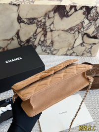 Suede Top Handle Flap Bag