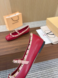 Garavani Mary Jane Rockstud Ballerinas