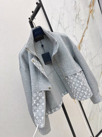 26S Monogram Accent Zip-Up Jacket