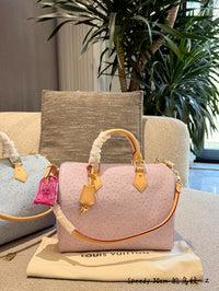 Speedy 30 in Ostrich Embossed Leather