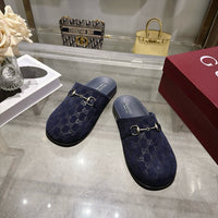 26S Horsebit Suede Mules