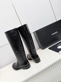 26B Logo Leather Boots