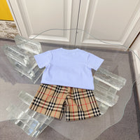 Check T-Shirt & Shorts Set