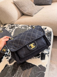 Denim Flap Bag