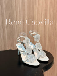Caovilla Satin Floral Cleo Sandals