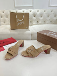 Her In Roma Leather Heeled Mules