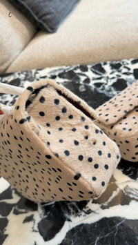 Dalmatian Print Pony Flap bag