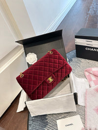 Velvet Flap Bag