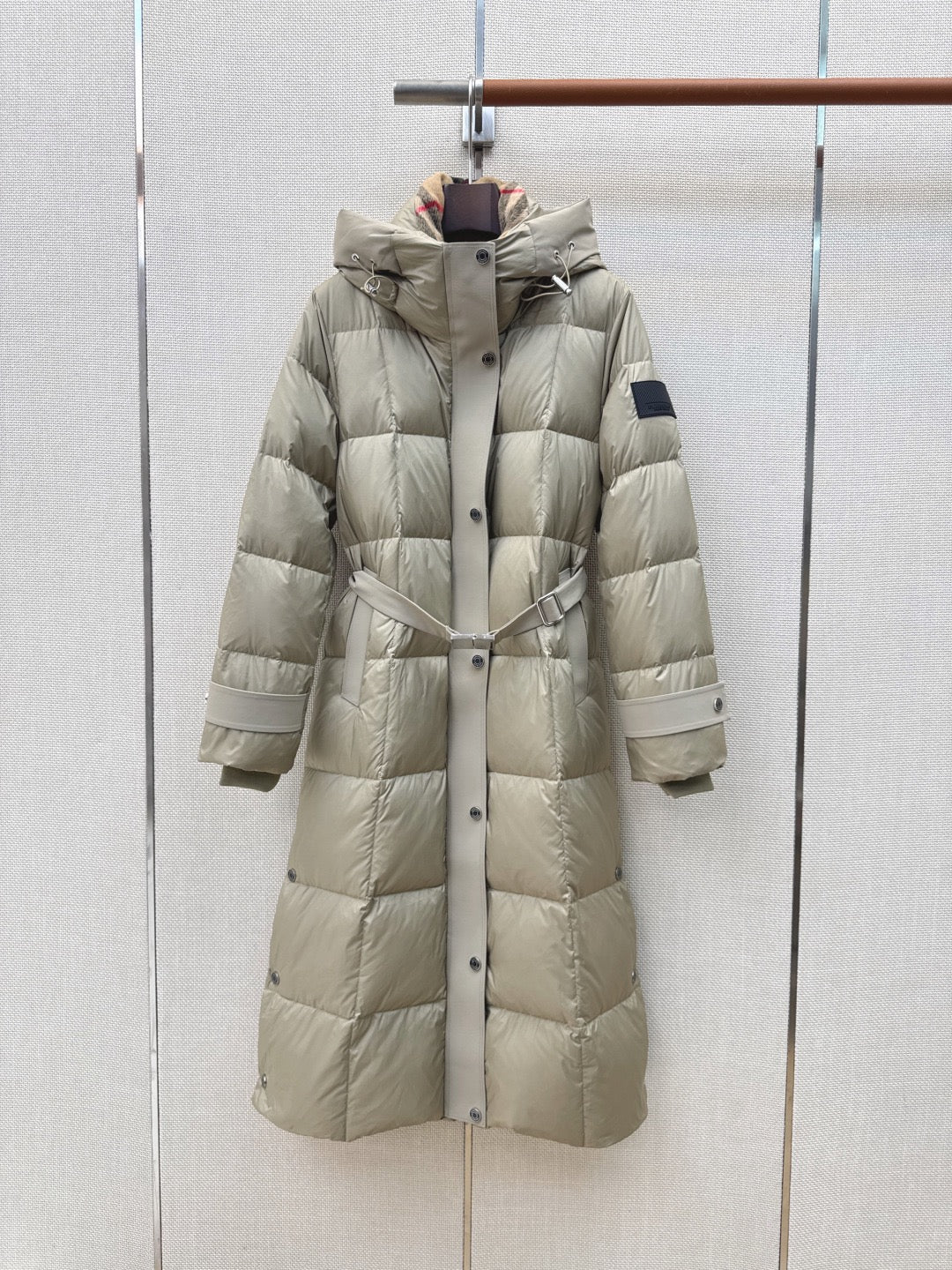 Long Hooded Down Coat