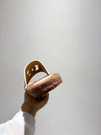 Nappa Leather Espadrille Sliders