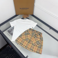 Vintage Check Skirt Set