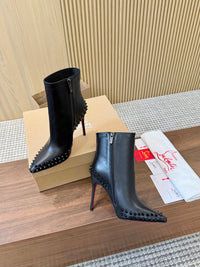 Kate Max Leather Ankle Boots