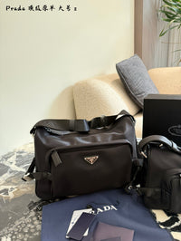 Re-Nylon Saffiano Leather Shoulder Bag