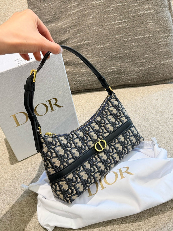 Small Dior Caro Hobo Bag