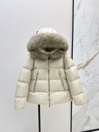26S Laichefur Shearling-Trimmed Short Down Jacket