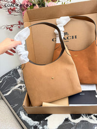 Brooklyn 28 Hobo Suede Shoulder Bag