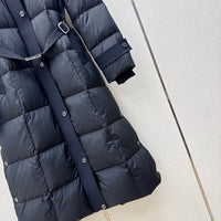 Long Hooded Down Coat