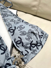 Logo Halter Bikini Set