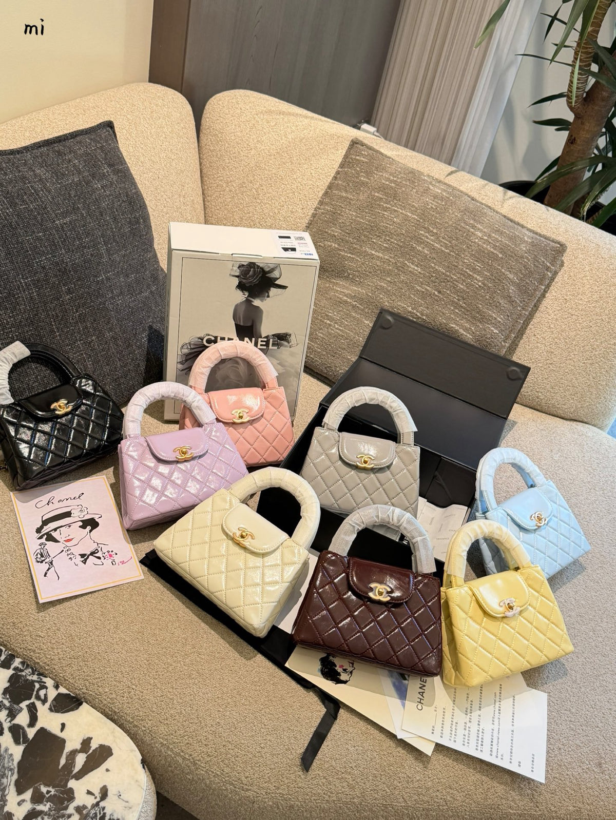Mini Top Handle Flap Bag