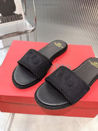VLogo Espadrille Slides