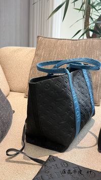 Embossed Monogram Tote Bag