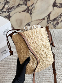 Anagram Raffia Pocket Bag