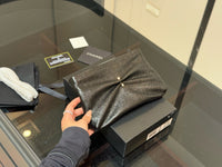 Shiny Lambskin Pearl Clutch