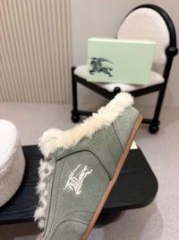 26S Shearling Knight Runner Mules