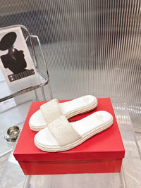 VLogo Espadrille Slides