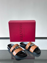 Garavani VLogo Calf Leather Slides
