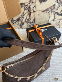 Laurel Suede Shoulder Bag