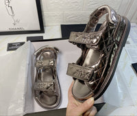 Metallic Sandals