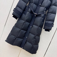 Long Hooded Down Coat