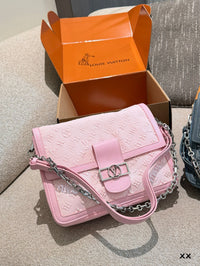 Monogram Denim Chain Bag