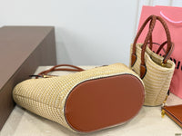 Woven Straw Tote Bag