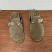 Check Suede Urchin Clogs