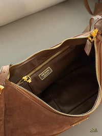 Suede Aimée Shoulder Bag
