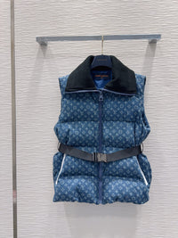 Denim Puffer Vest