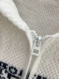 Zipped Cardigan with Hood