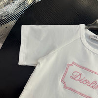 Kids Diorling Tee & Oblique Wide-Leg Trouser Set