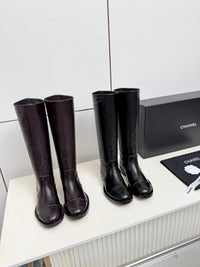 26B Logo Leather Boots