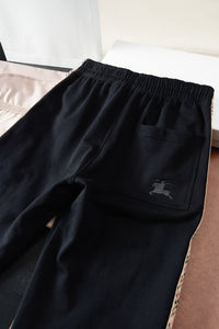 Check-Stripe Slim Sweatpants